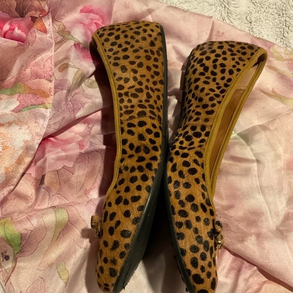 DIANE von Furstenberg Calf Hair Animal Print Flats - Picture 3 of 7